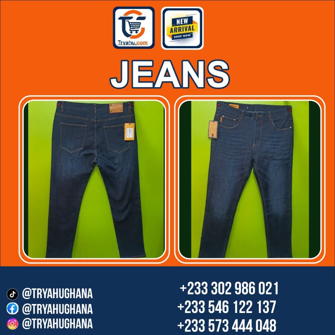 Men’s Casual Stretch Jeans Trousers | Comfortable Everyday Pants | Tryahu Ghana